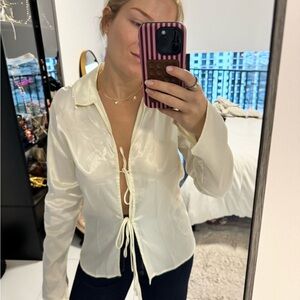 Elegant Cream Women's Top